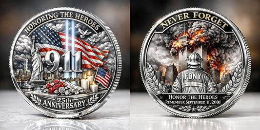 9/11 Never Forget – 25th Anniversary Commemorative Coin