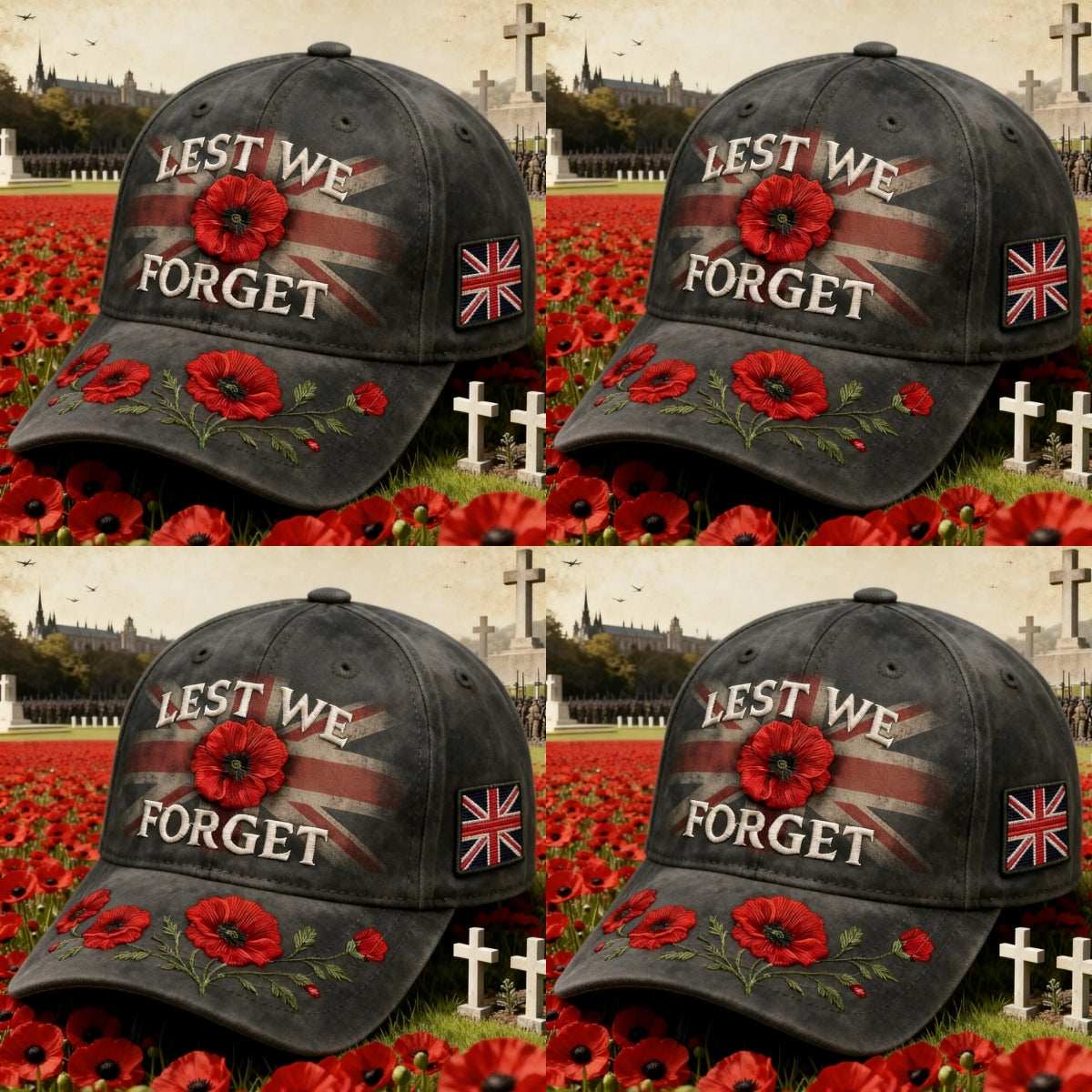❤️ Best Gift For Father 🌺 Lest We Forget Remembrance Memorial Cap🎁Buy 2 Free Shipping