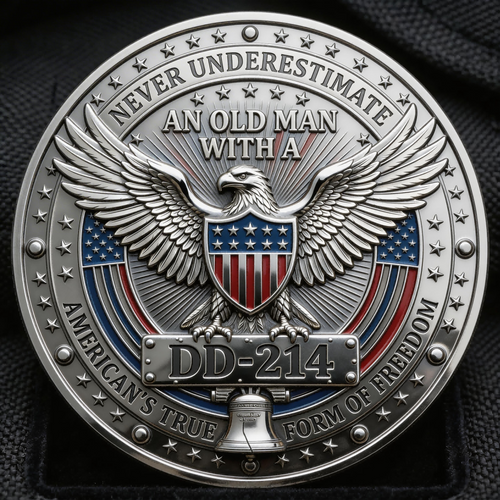 ⚡️Last Day 49% OFF - DD-214 Veteran Pride Challenge Coin 🇺🇸🪙🦅