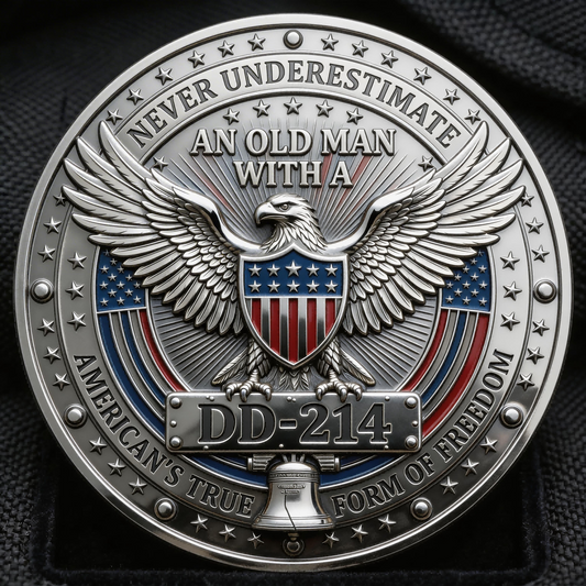 ⚡️Last Day 49% OFF - DD-214 Veteran Pride Challenge Coin 🇺🇸🪙🦅