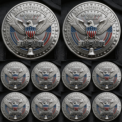 ⚡️Last Day 49% OFF - DD-214 Veteran Pride Challenge Coin 🇺🇸🪙🦅
