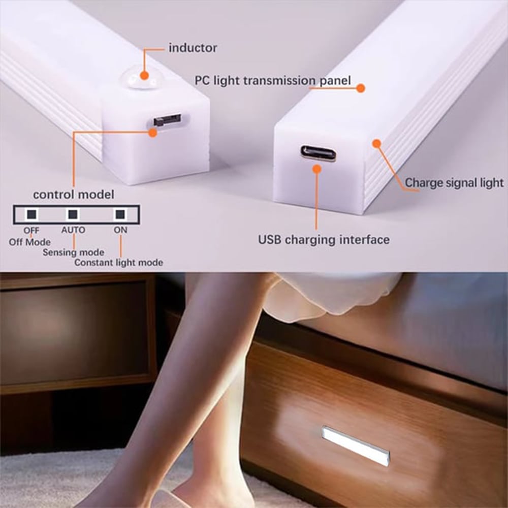 💡💡 Punch-free Smart Sensor Magnetic Rechargeable LED Lights