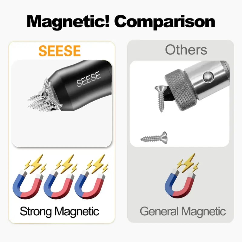 🔧SEESE Strong Magnetic Screw Ring - Never Drop Another Screw Again✨
