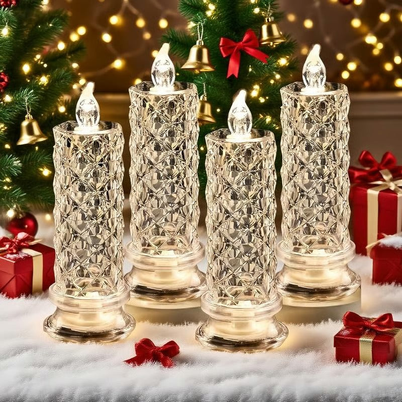 Rose Shadow LED Flameless Candle Lights